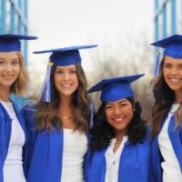 Dannah Janke and friends graduating together in 2022.